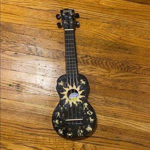 Black Astrological Sign Ukulele